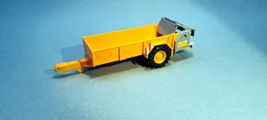 1:43 - rozmetadlo RUR-5 k traktoru Zetor Crystal 12045 - hotový model - oranžová