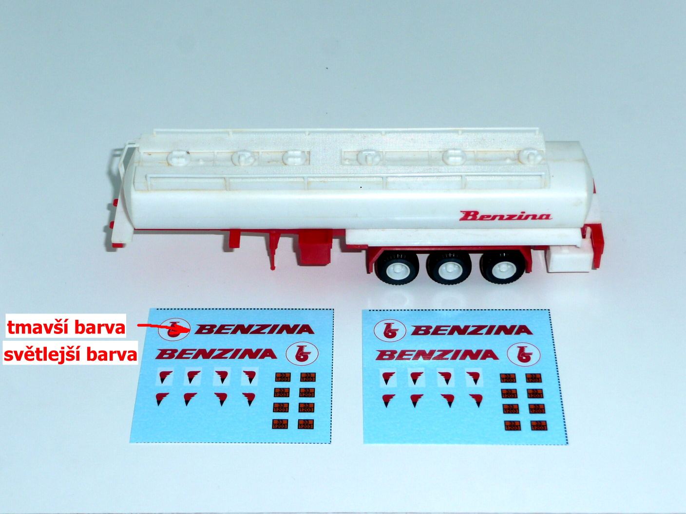 Obtisky BENZINA - 1:87