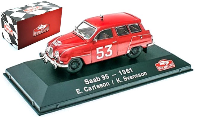   Saab 95 #53 E. CARLSSON/K. SVENSSON RALLY MONTE CARLO 1961 - 1:43