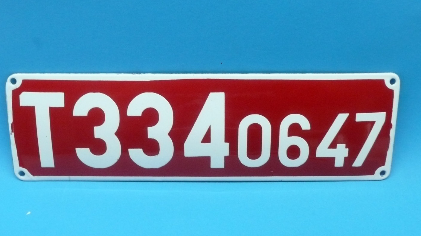 Smaltovaná cedule T334.0647 - 34x10 cm