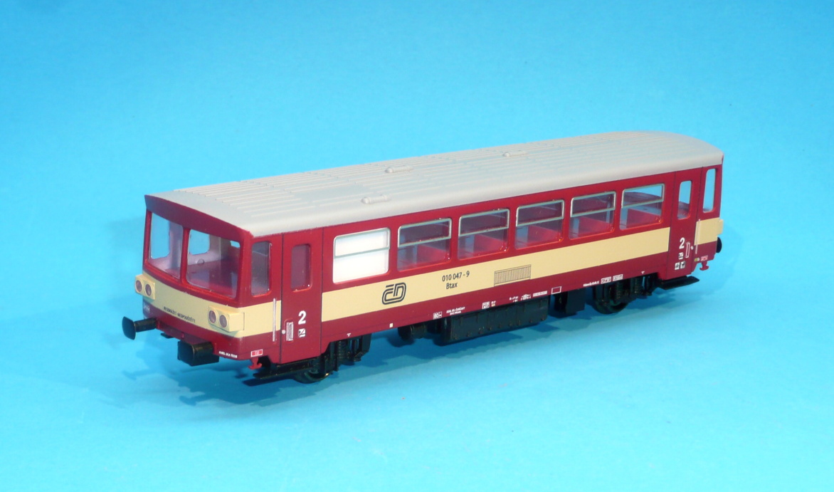 Hotový model přívěsného vozu Btax k M152 - 1:87