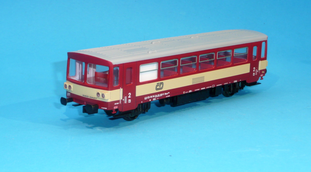 Hotový model přívěsného vozu Btax k M152 - 1:87