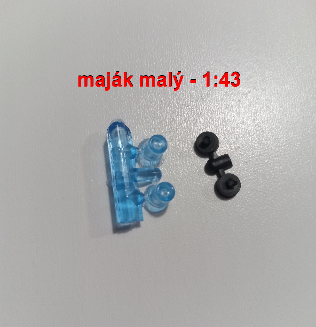 1:43 - majáky - modré 2 kusy malé