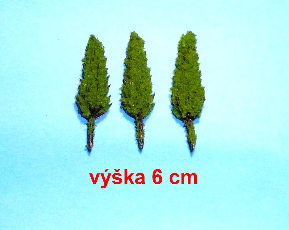 Strom listnatý - topol - výška 6 cm