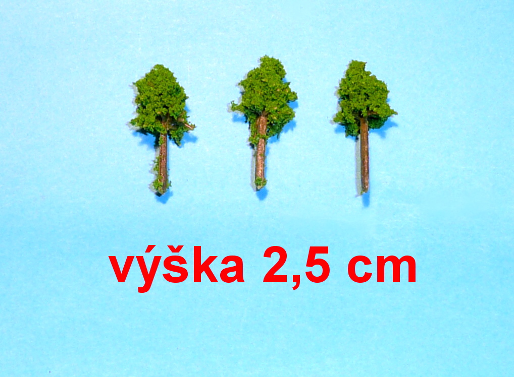 Strom listnatý - výška 2,5 cm