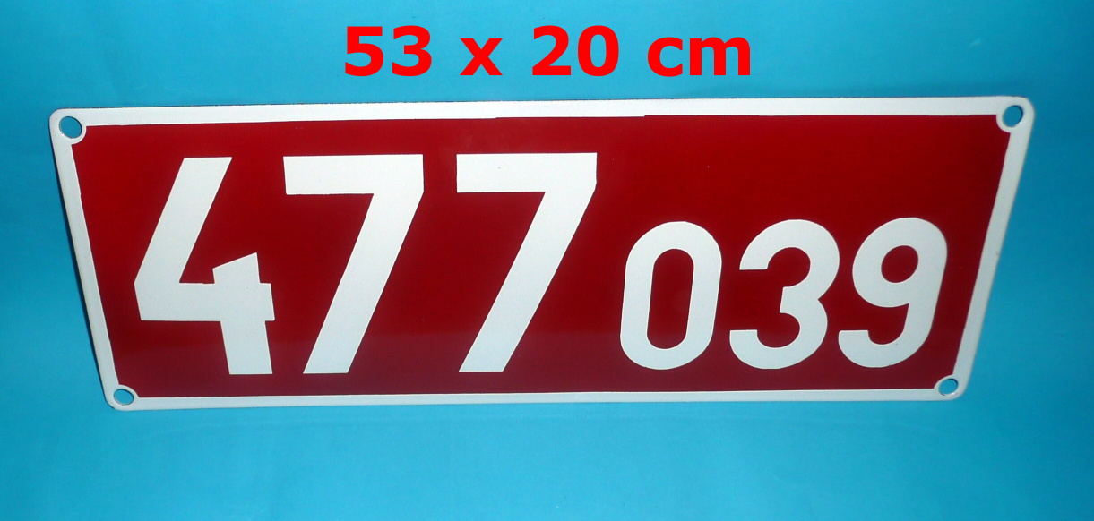 Smaltovaná cedule 477.039 - 53x20 cm