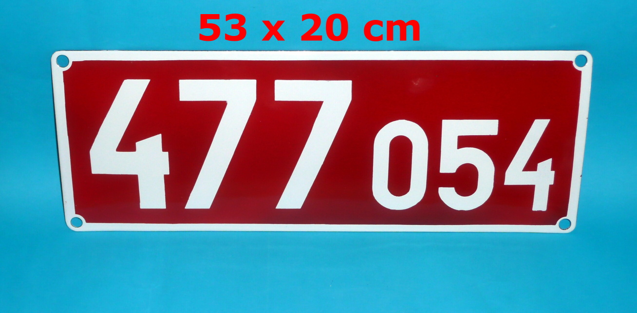 Smaltovaná cedule 477.054 - 53x20 cm