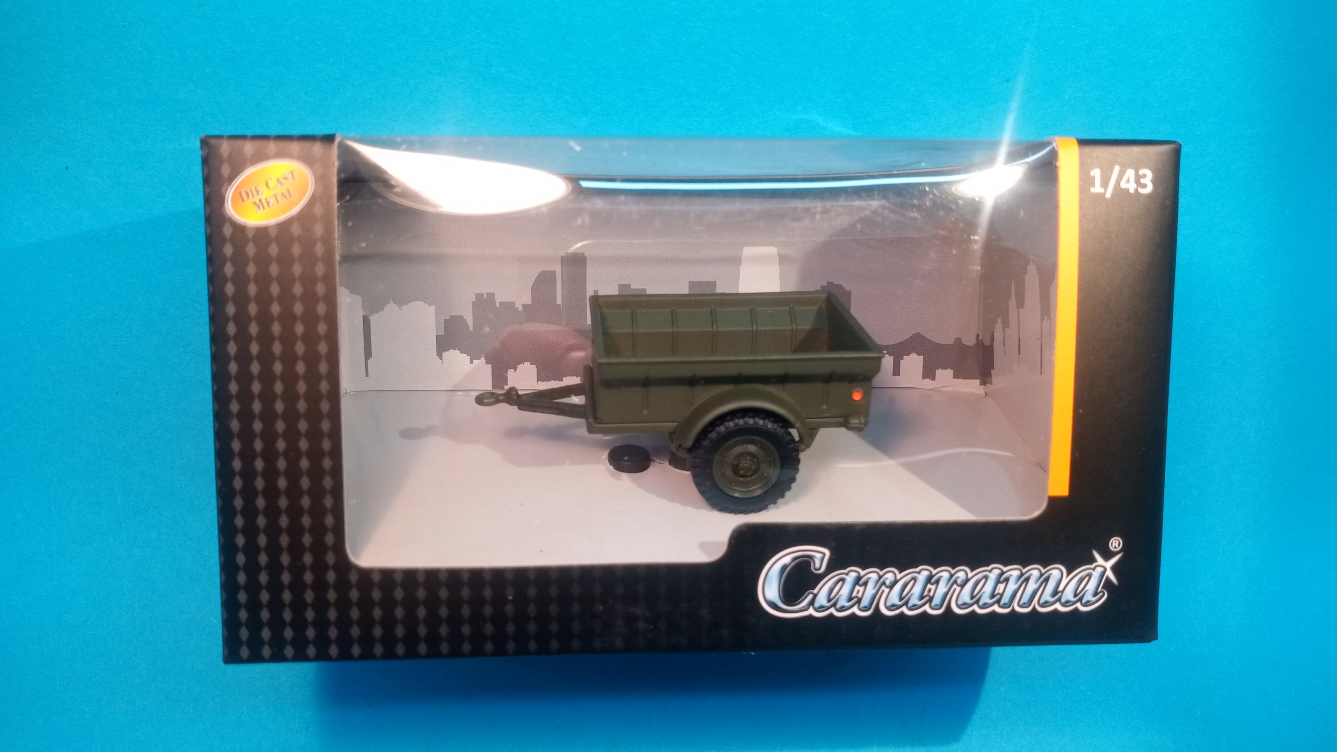 Cararama - přívěsný vozík vojenský - 1:43