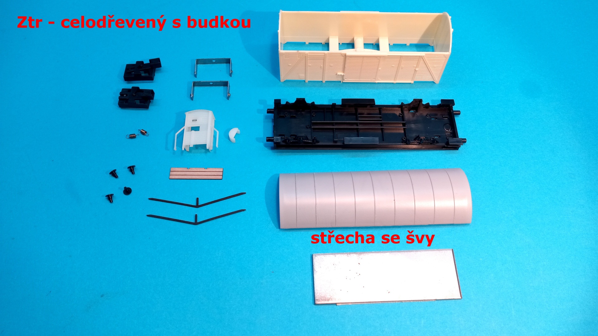 stavebnice vozu Ztr s budkou - H0 1:87 - č.6