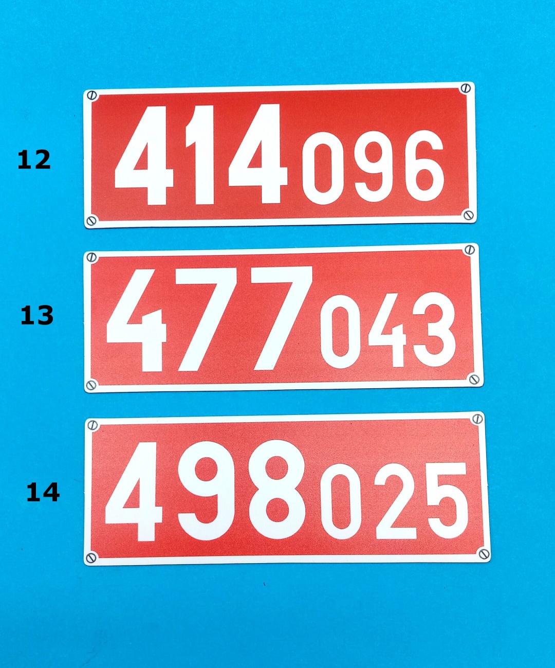 magnetky na lednici IV. - lokomotivní cedule 50x135 mm