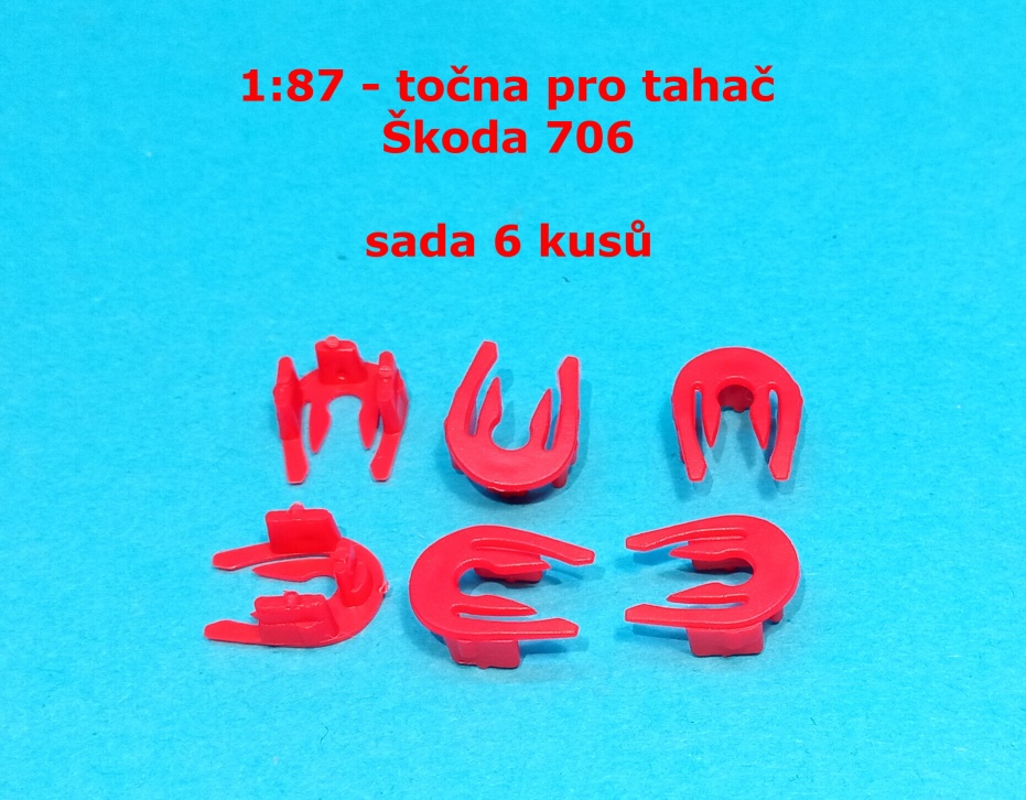 1:87 - točna pro tahač Škoda 706    