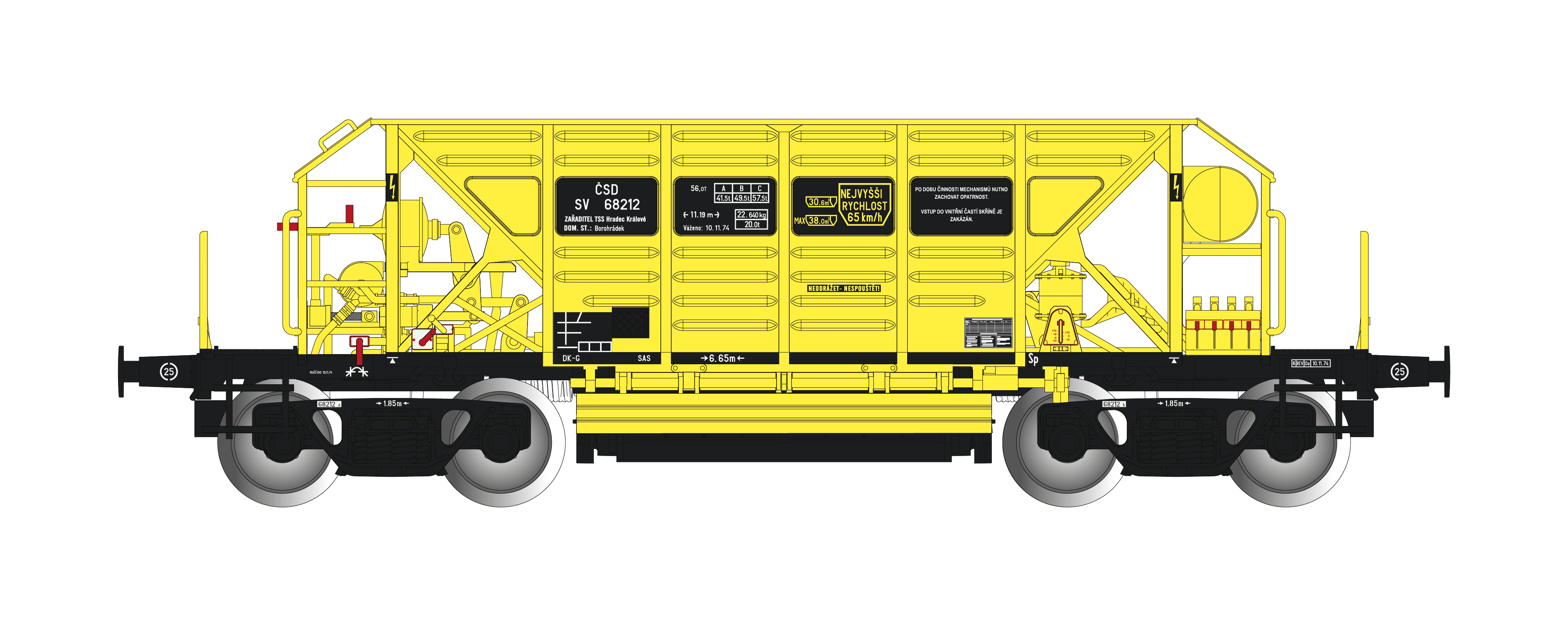 1:87 -  vůz Faccpp ČSD - IV. epocha