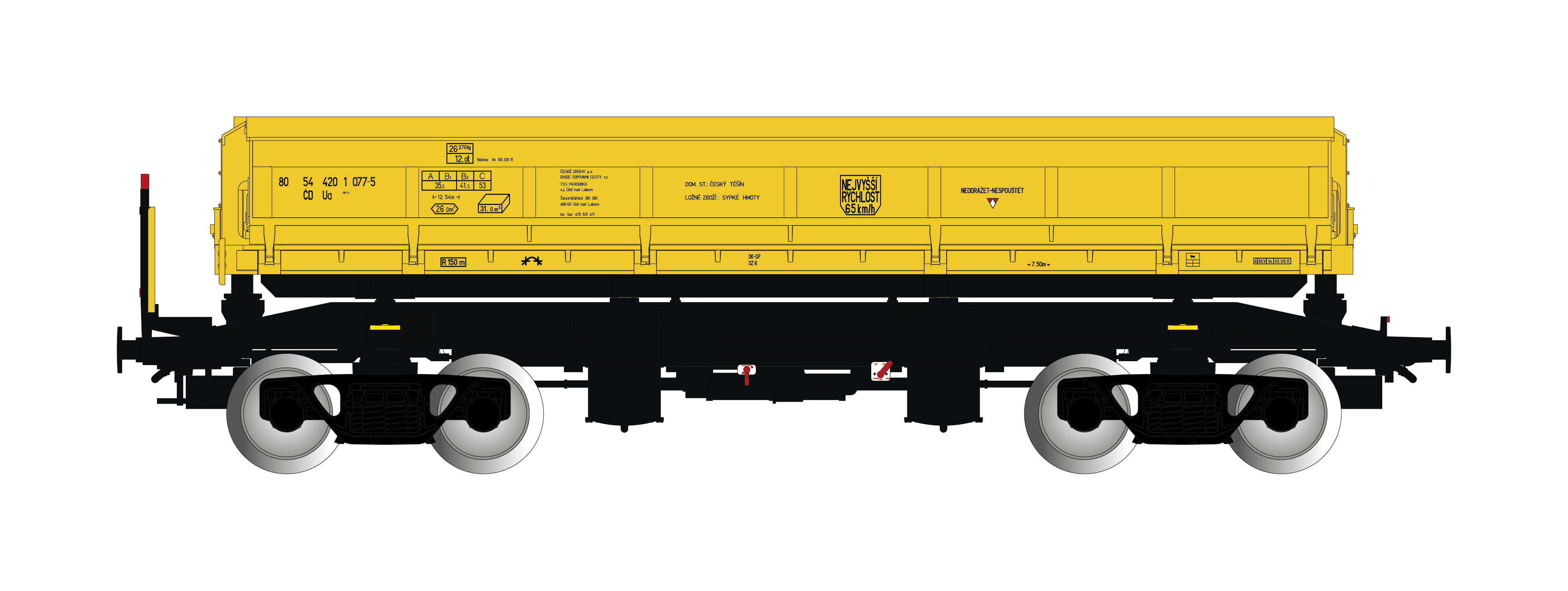1:87 -  vůz Ua ČD TSS Český Těšín
