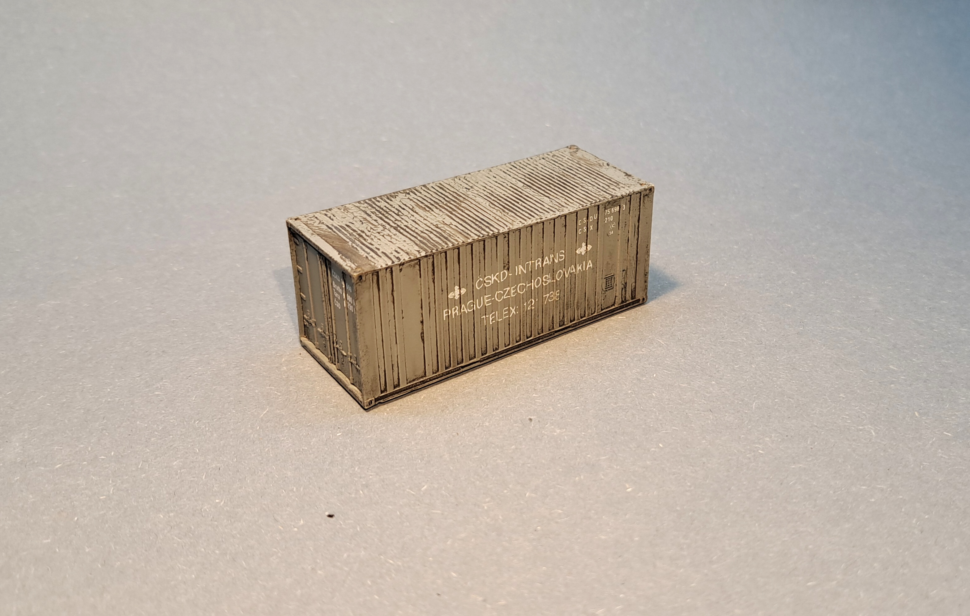 Kontejner 20" ČSKD INTRANS - patinovaný - 1:87