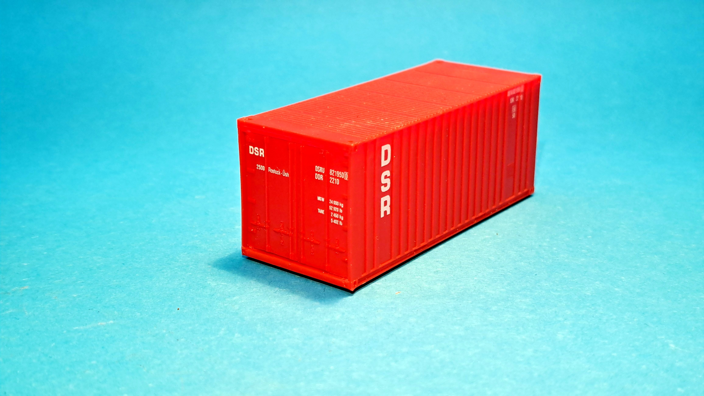 Kontejner 20" DSR - červený - 1:87