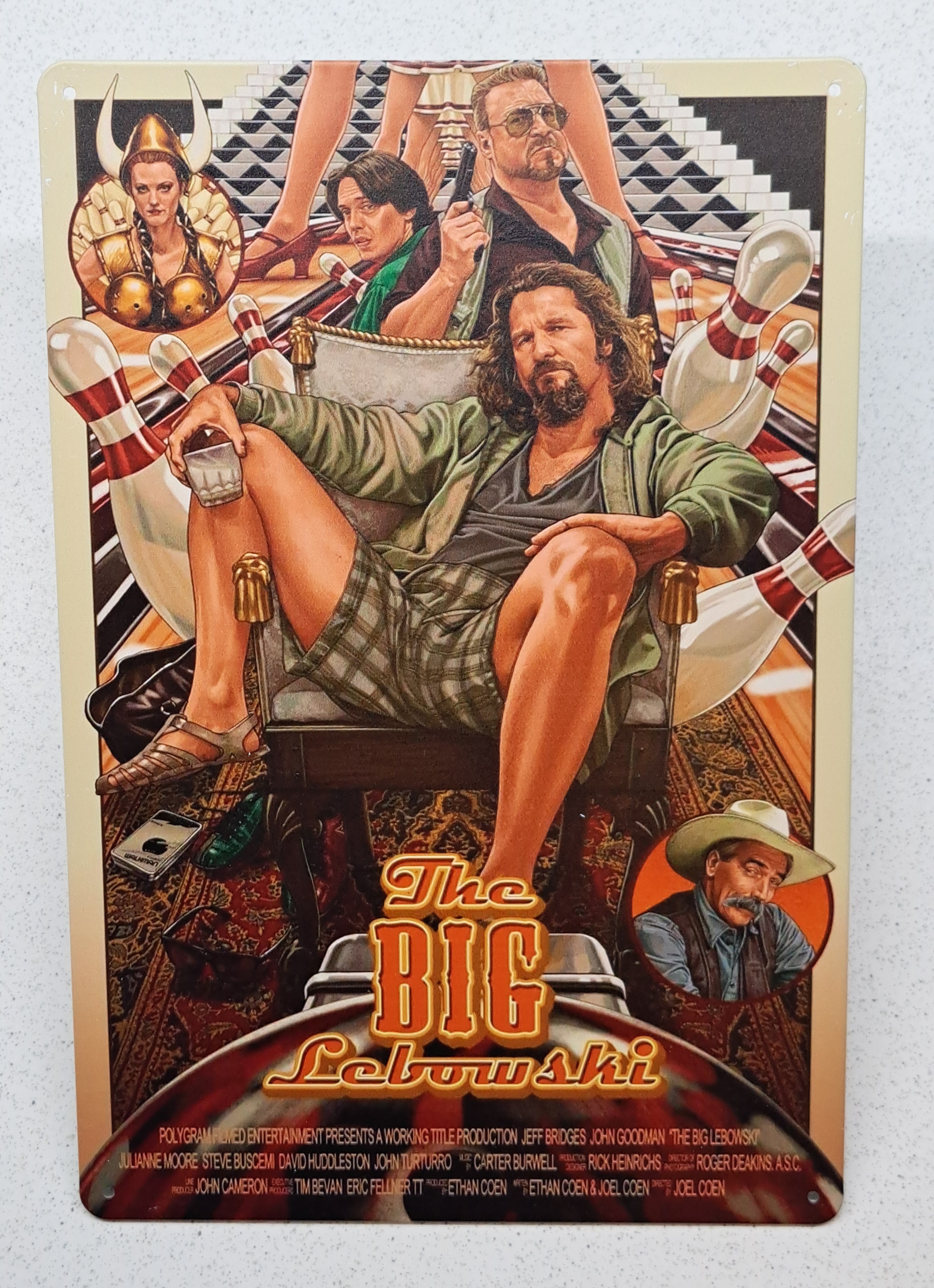 BIG Lebowski - plechová cedule 20 x 30 cm 