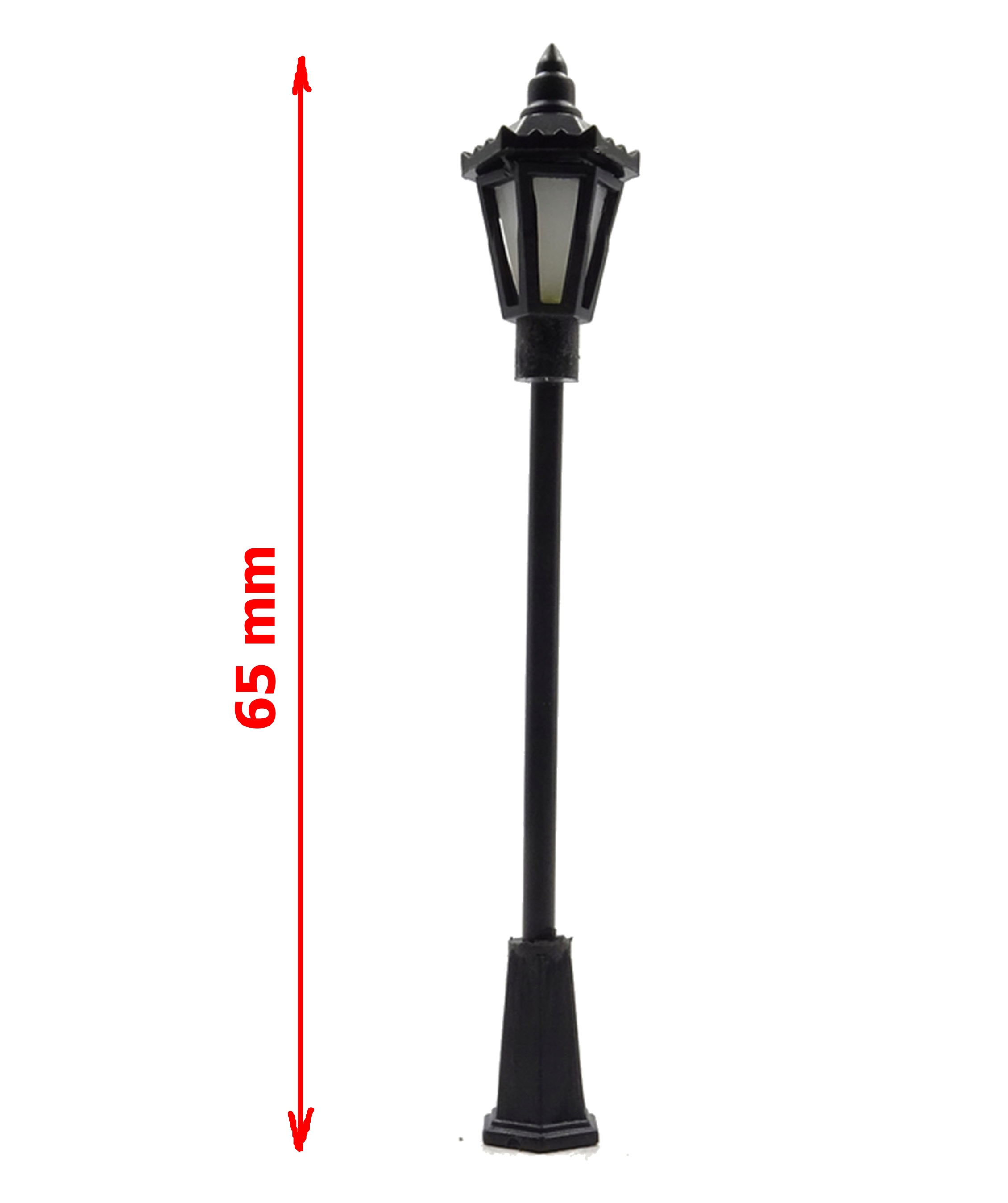 pouliční lampa - 65 mm - žluté světlo