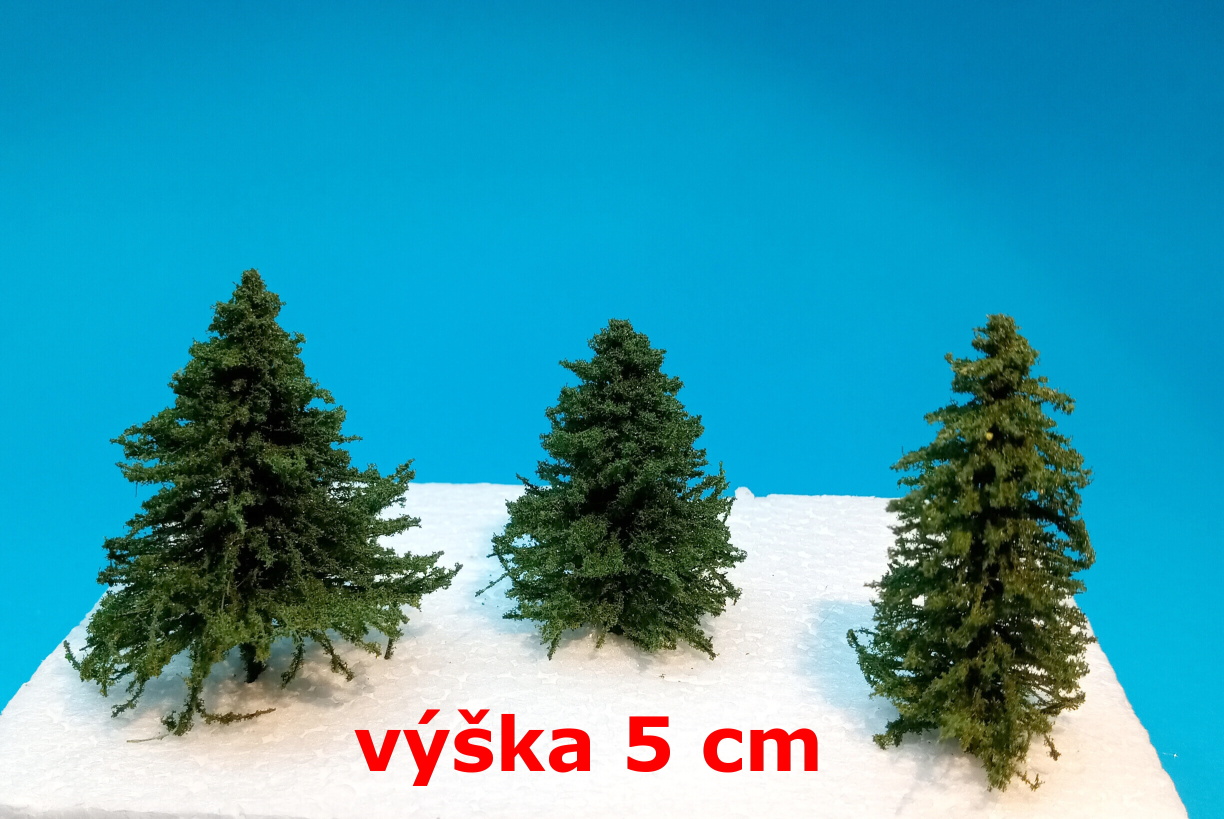 Strom jehličnatý - výška 5 cm