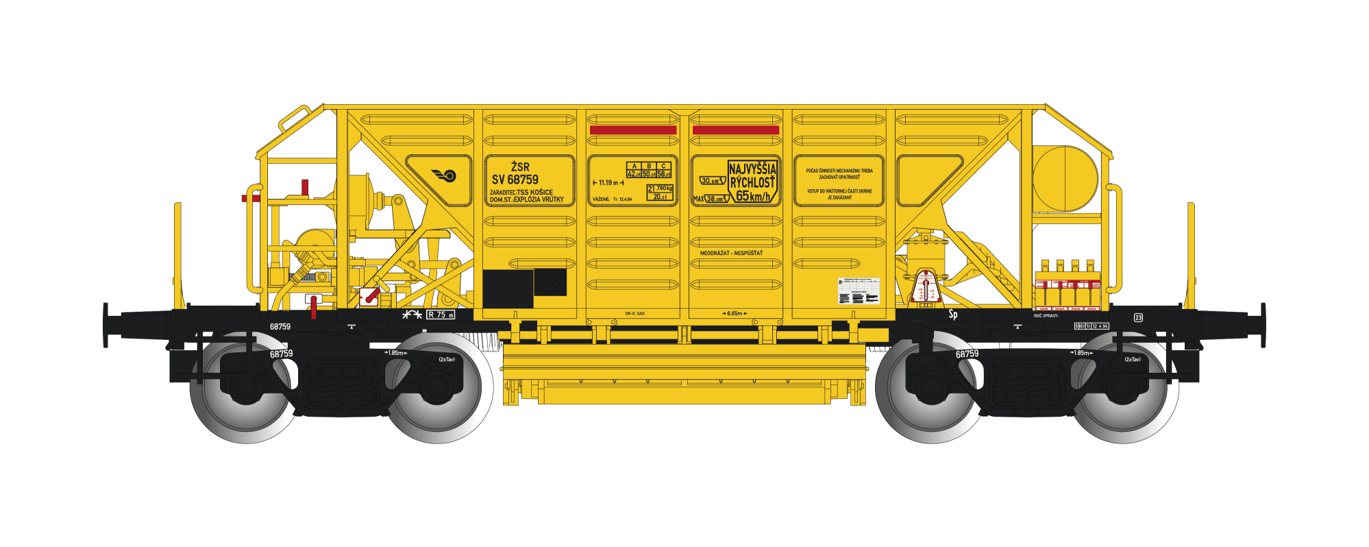 1:87 -  vůz Faccpp ŽSR - V. epocha