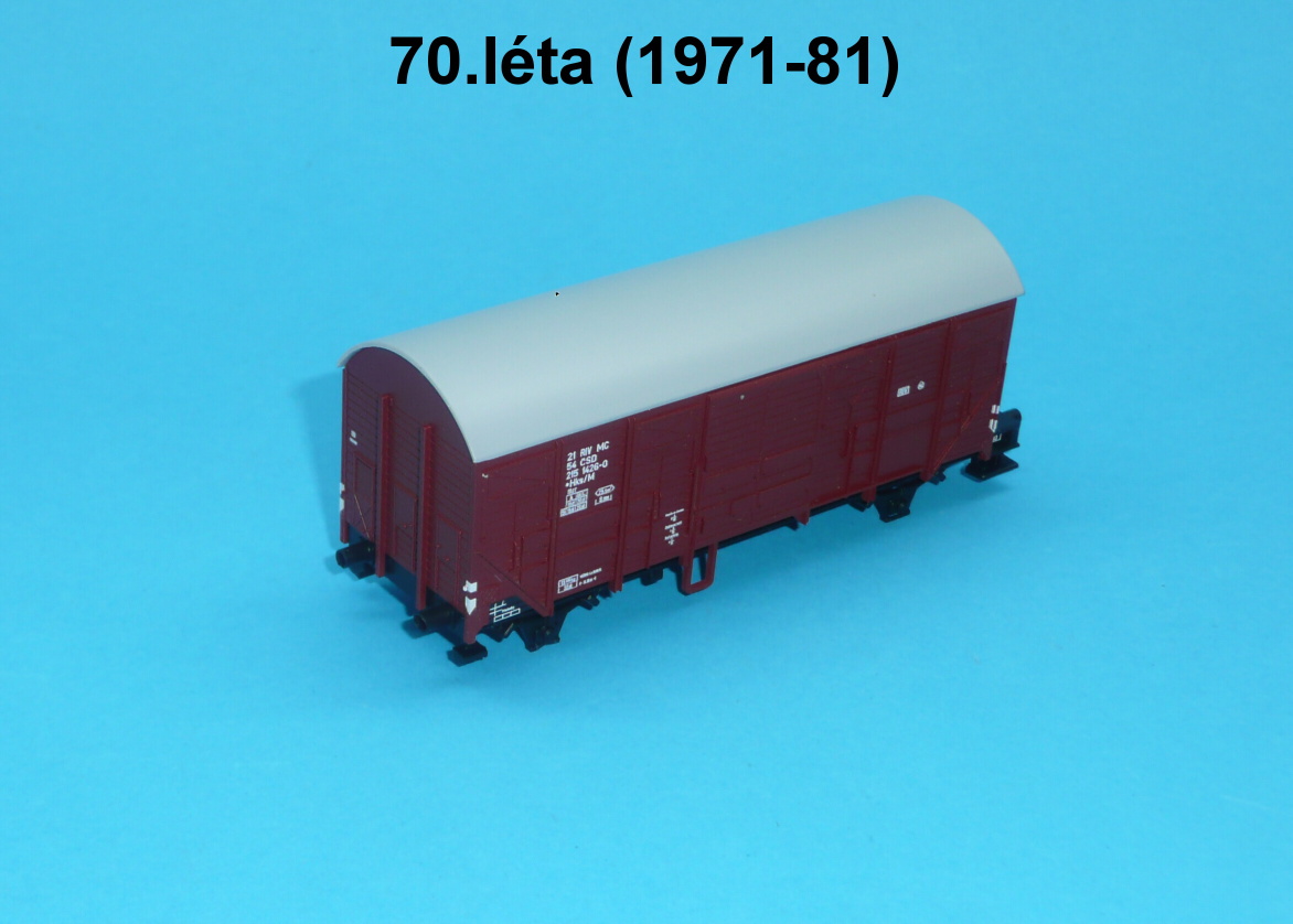 vagon M/Hks ČSD 70. léta - H0 1:87 - provozní stav