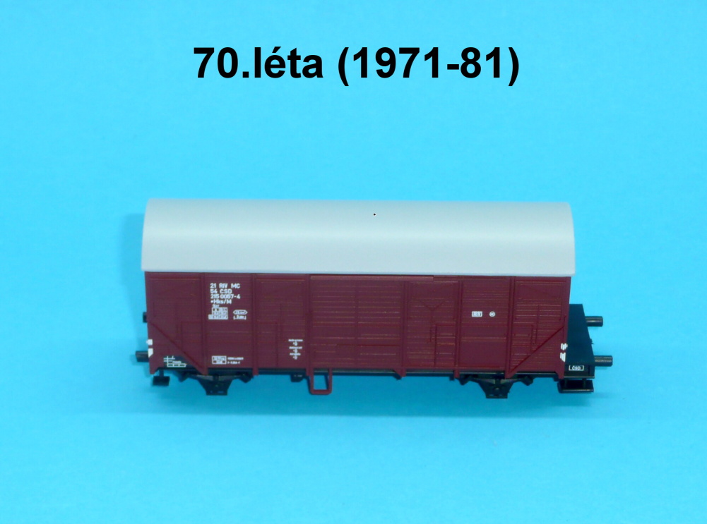 vagon M/Hks ČSD 70. léta - H0 1:87 - provozní stav