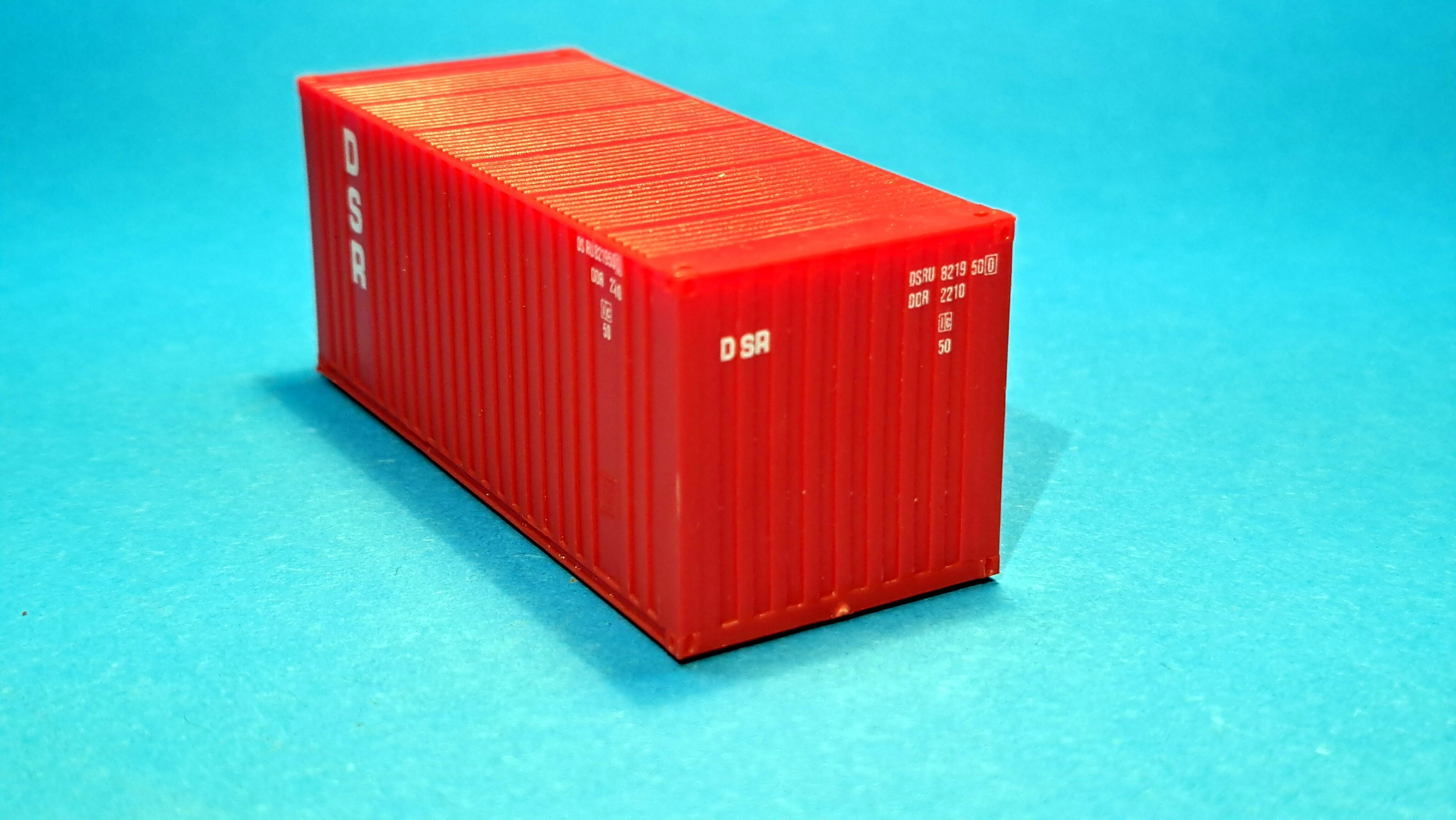 Kontejner 20" DSR - červený - 1:87