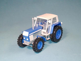 1:43 - traktor Zetor Crystal 12045 - modrý - stavebnice