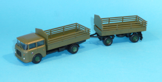 * Škoda 706 - valník  s přívěsem ČA - 1:87