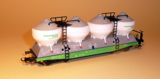vůz na přepravu cementu Uacs/Raj ČD - Českomoravský cement