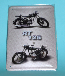 plechová cedule moto RT 25 - 20x30 cm