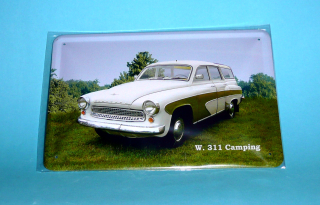 plechová ceduleWartburg 311 Camping - 20x30 cm