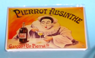 plechová cedule Pierrot Absinthe 20 x 30 cm
