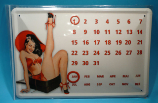 3D PINUPS - věčný kalendář 20 x 30 cm