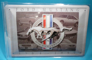 3D Ford Mustang 20 x 30 cm