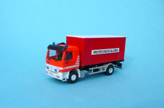 MB Actros - hasiči - protiplynová služba 1:87