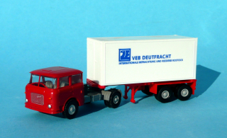 * Škoda 706 - tahač s návěsem - valník s plachtou - DEUTFRACHT1:87