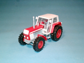 1:43 - traktor Zetor Crystal 12045 - červený - stavebnice
