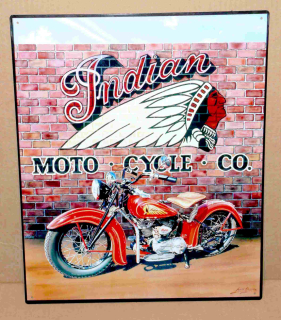 moto INDIAN 40 x 30 cm