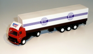 LIAZ návěs s plachtou - šachovnice ČSAD - 1:87      