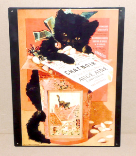 CHAT NOIR 40 x 30 cm