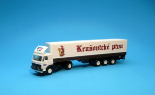 LIAZ návěs s plachtou - Krušovické pivo - 1:87