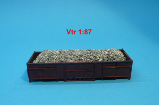 náklad šedého kamene pro vozy Vtr H0 1:87