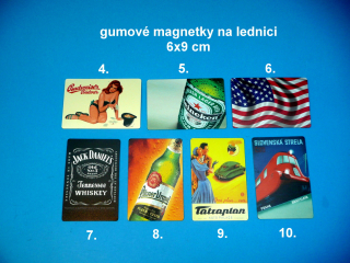 magnetky na lednici II. - 6x9 cm
