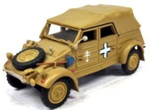 1:43 - VW kubel 82 dicht "1941 Afrika Korps "Erwin Rommel"