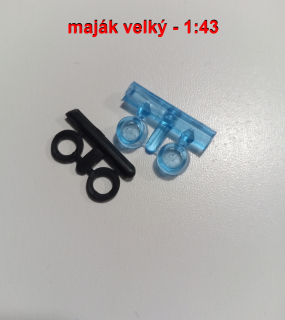 1:43 - majáky - modré 2 kusy velké