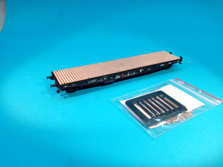 plošinový vůz Rmmp/Pao s klanicemi - ČSD