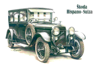 Nostalgie ŠKODA 1925  -    20 x 30 cm 