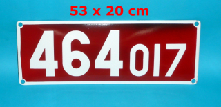 Smaltovaná cedule 464.017 - 53x20 cm