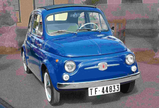 FIAT 500   20 x 30 cm 