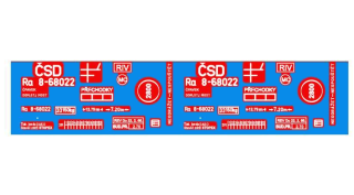 Obtisk ČSD - cisterna Ra 8-67022 - 1:87
